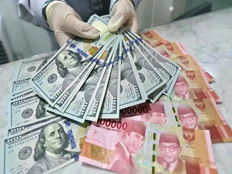 The Indonesian rupiah depreciated against the U.S. dollar