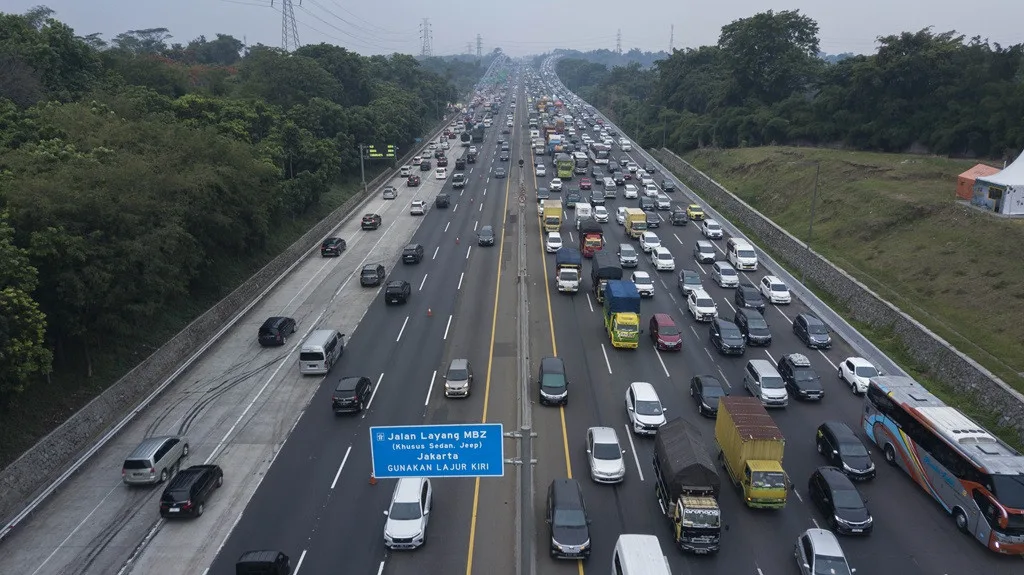 Jasa Marga Records 344,051 Vehicles Returning to Jakarta